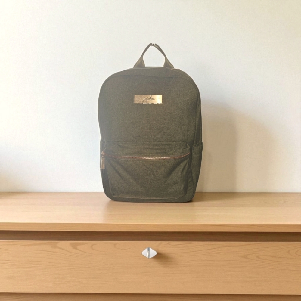 JUJUBE MIDI BackPack Olive Green In Chromatic Linen will Include Dust Bag